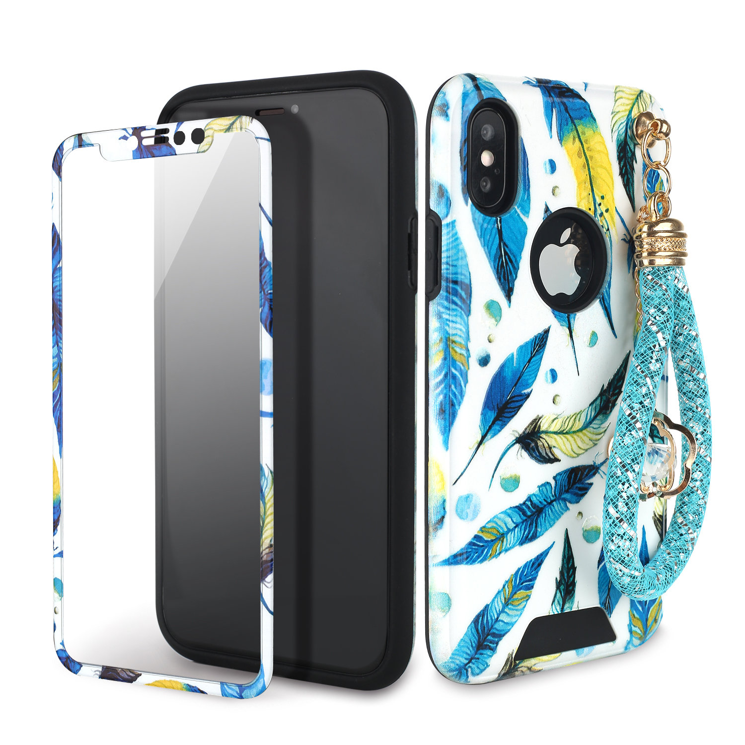 iPhone X/XS Blue Leaves