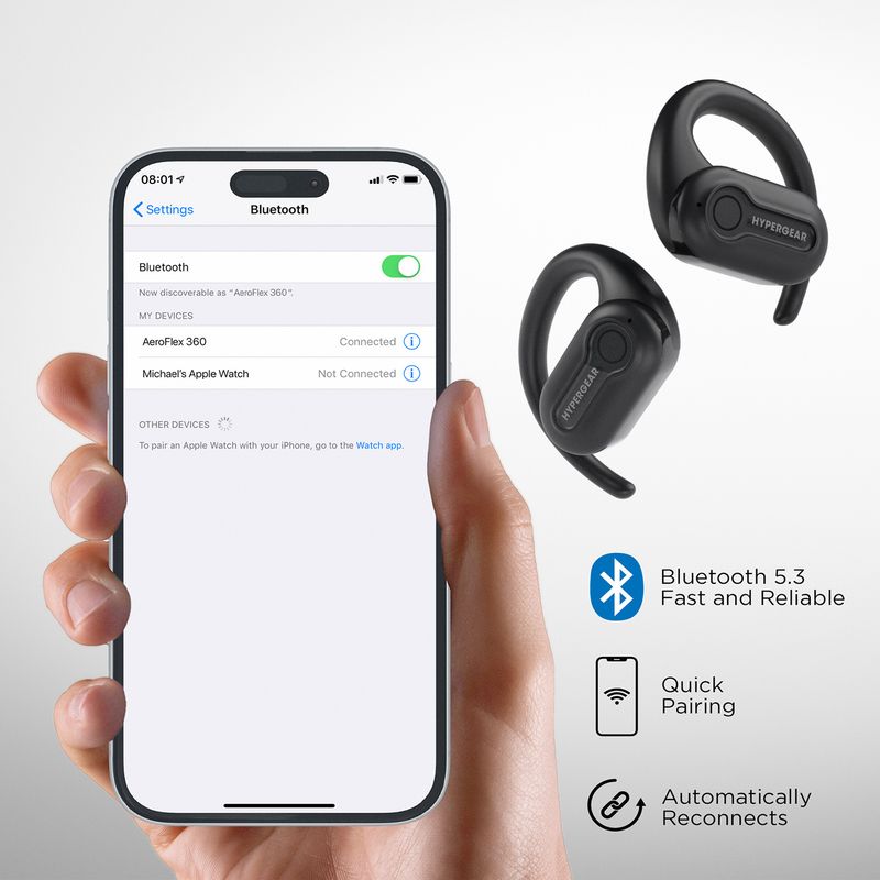 Hypergear AeroFlex 360 Open-Ear Wireless Earbuds
