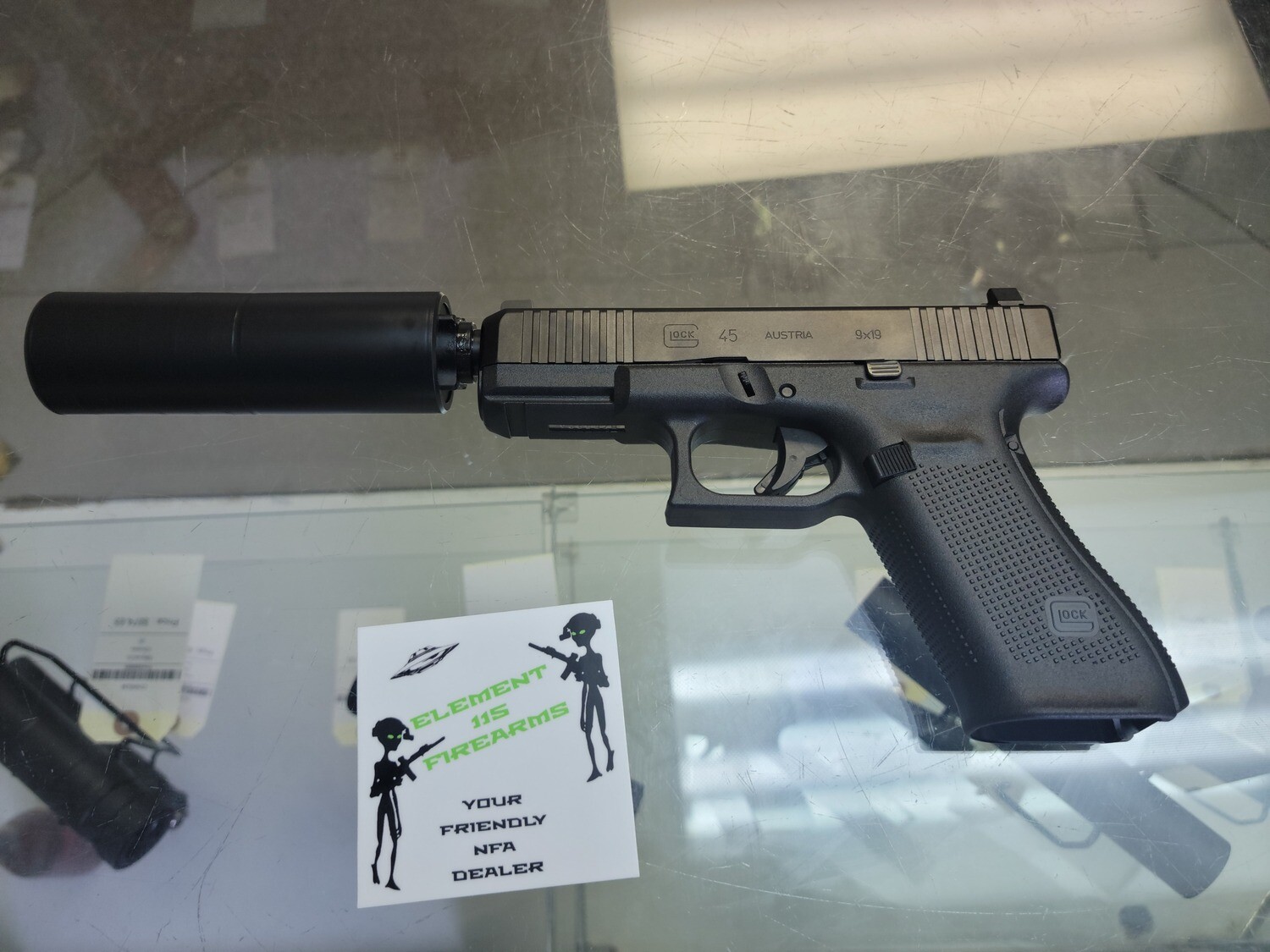 Glock 45 & SilencerCo Omega 9K (Free Piston)