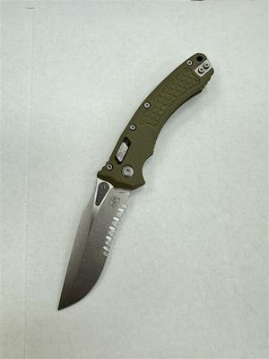 Amphibian® - RAM-LOKTM S/E Frag G-10 OD Green Stonewash Partial Serrated