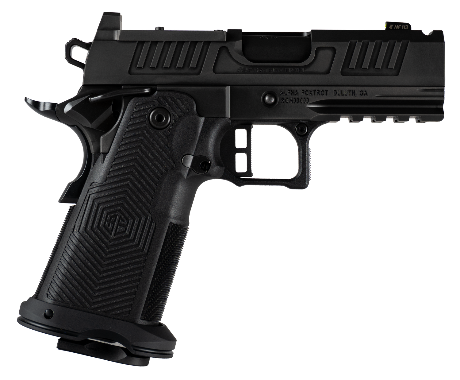 Alpha Foxtrot  AF1911 Romulus Compact 9mm Luger 20+1 3.50" Black Ported Barrel