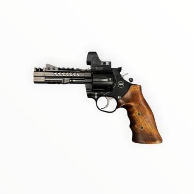 Korth Ranger 4" Compensated 357 W/ 9mm Cylinder and Trijicon 2.5MOA SRO