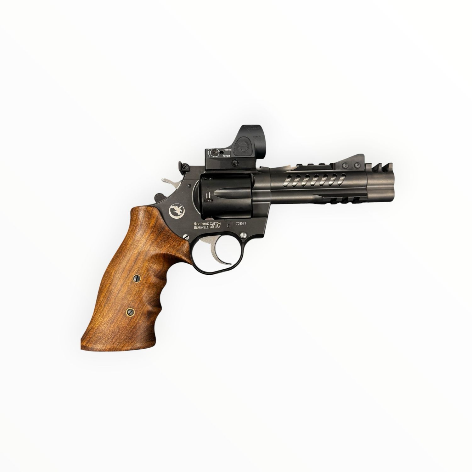 Korth Ranger 4" Compensated 357 W/ 9mm Cylinder and Trijicon 2.5MOA SRO