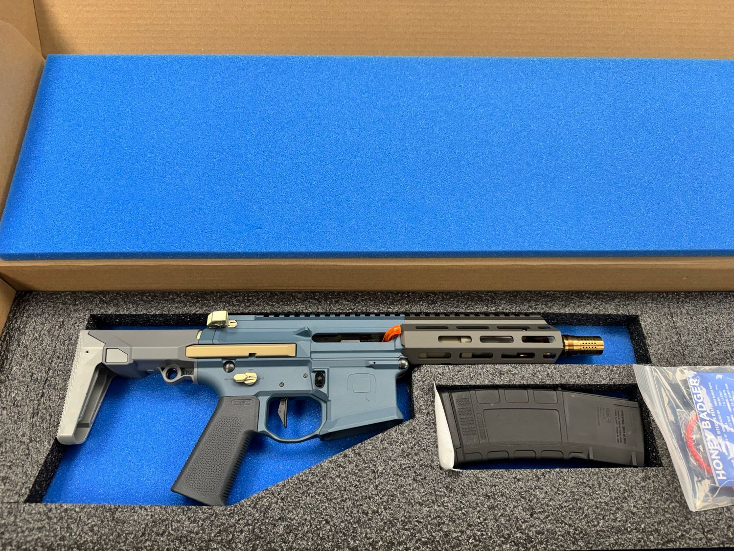 Q Honey Badger SBR  Blue