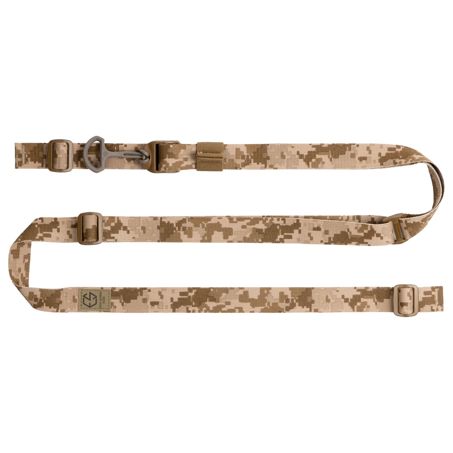 ESD Sling, 2-Point Combat Sling, 1" Webbing, Polymer Hardware, Matte Finish, AOR1 Desert Digital