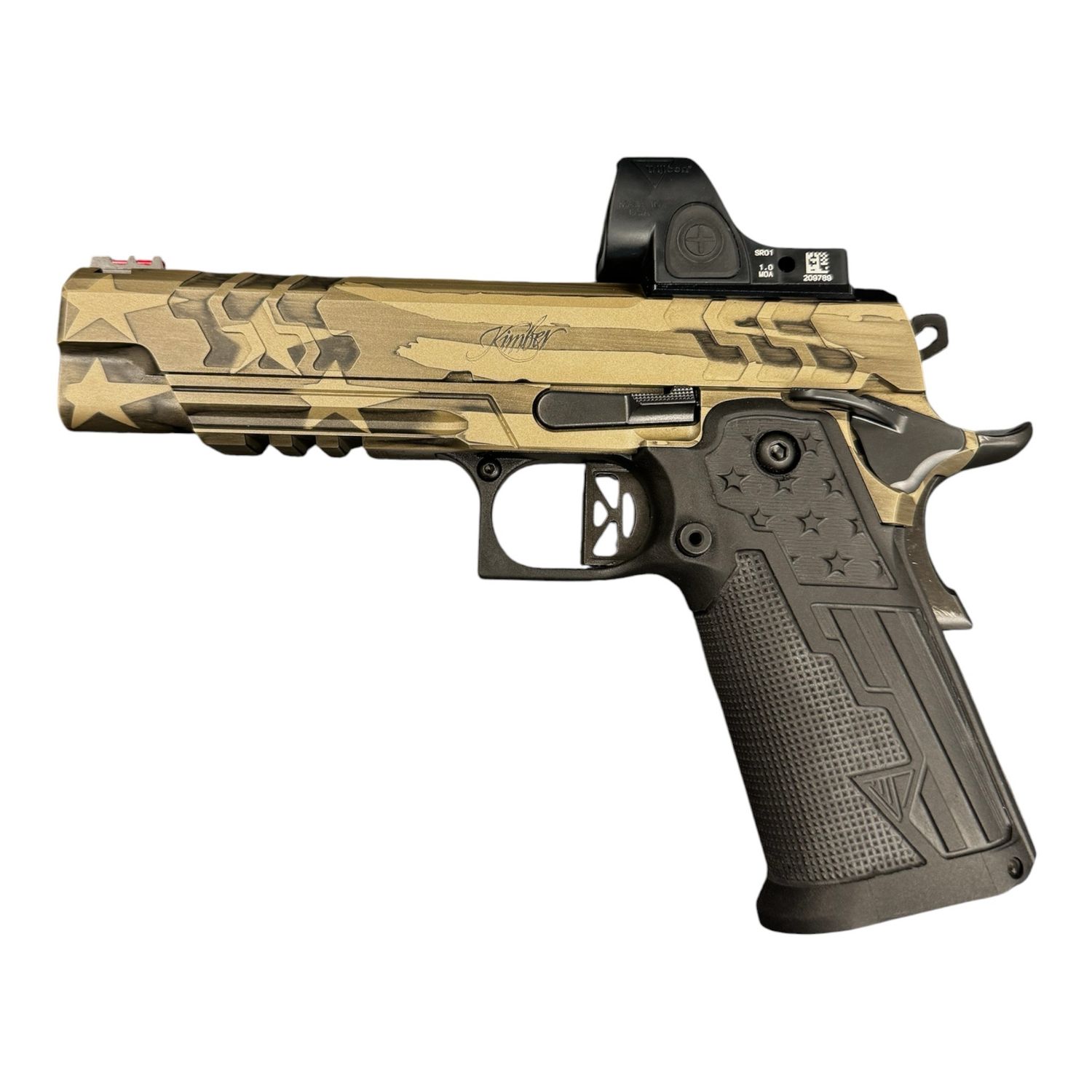 Kimber 2K11 Independence Limited Edition 45 ACP 13+1 5" Black DLC Fluted Barrel W/ 1MOA Trijicon SRO