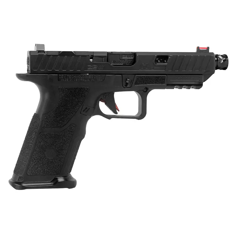 OZ9 V2 Elite Pistol, Full Length Slide, X Grip, Threaded Black Barrel