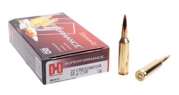 Hornady Superformance 22Creedmoor 65gr CX