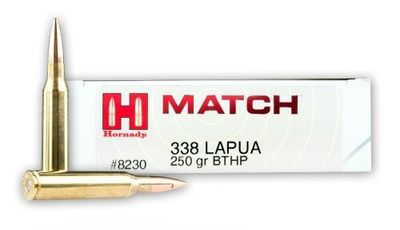 Hornady 338 Lapua 250gr BTHP Match