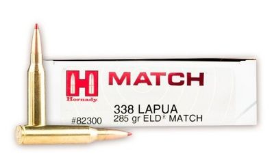 Hornady 338 Lapua 285gr ELD Match