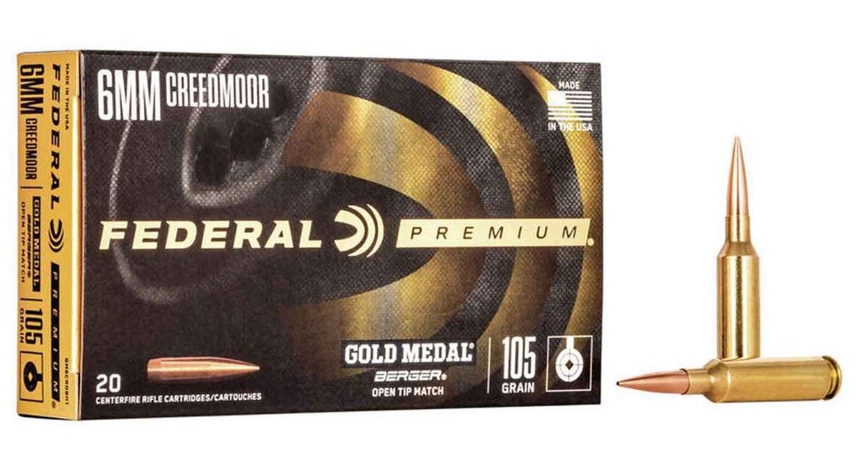 Federal 6MM CRD 105gr Gold Medal Berger Hybrid