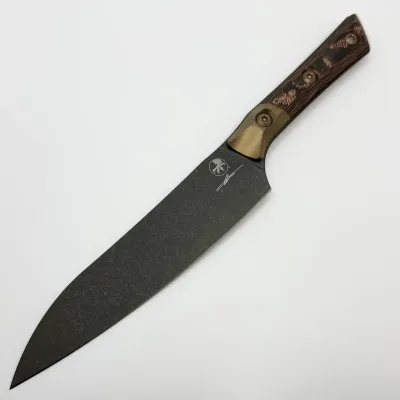 UTILITY KNIFE SIGNATURE SERIES LIVEWIRE CARBON FIBER BRONZED BOLSTER DLC STANDARD