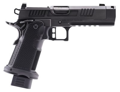 Alpha Foxtrot   4.25" Black DLC Stainless Steel Threaded Compensated, Aluminum Grip
