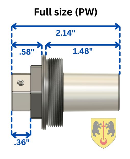 Full Size Flash Hider (1/2-28) Plan-B Suppressor Mount