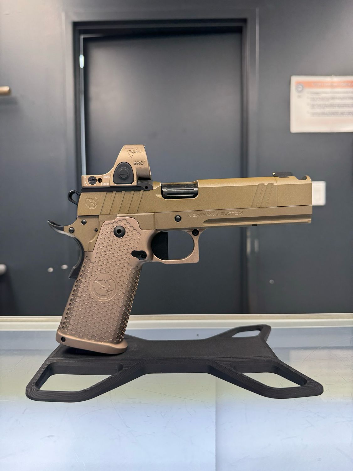 Nighthawk Custom - Sand Hawk W/Trijicon 2.5MOA SRO FDE