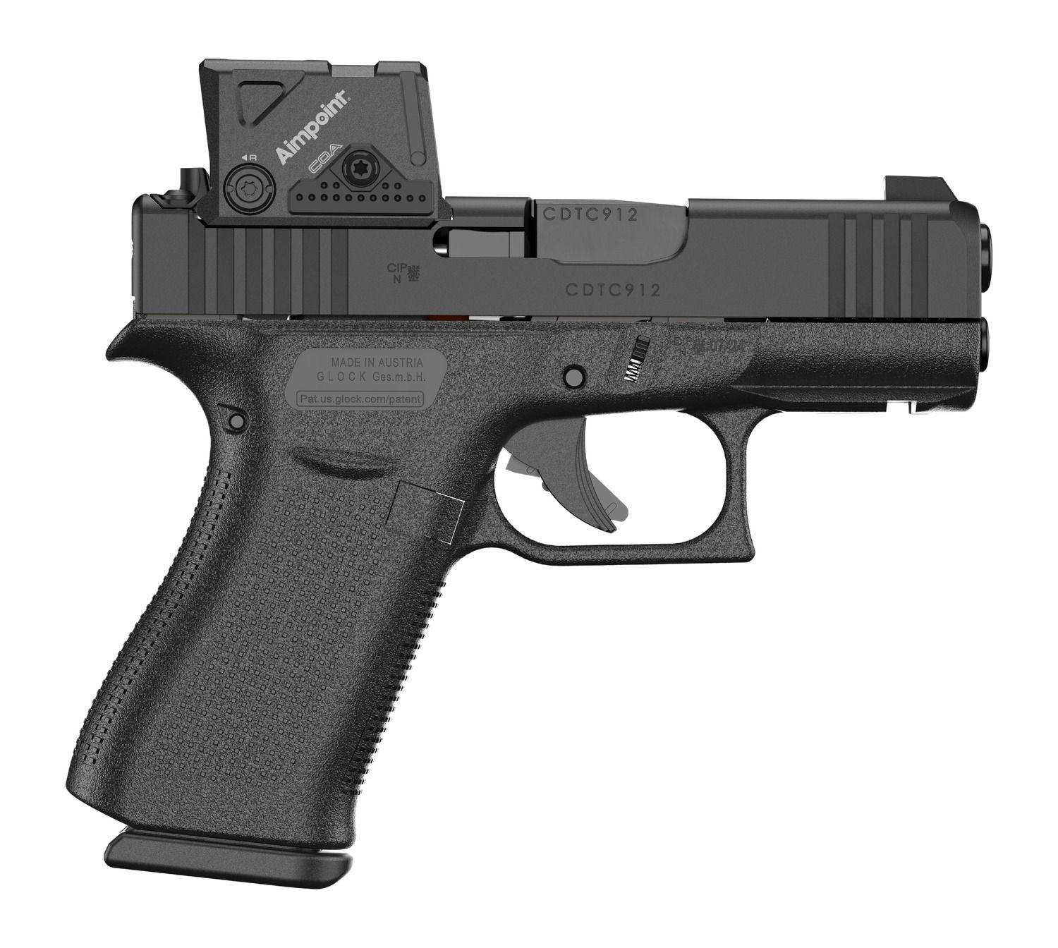 Glock G43X MOS8 w/Aimpoint 9mm