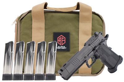 Alpha Foxtrot AF1911 Romulus 9mm Luger 20+1 17+1 4.25" Black Bull Ramped Compensated Barrel