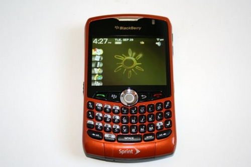 Sprint Blackberry Curve 8330 Orange