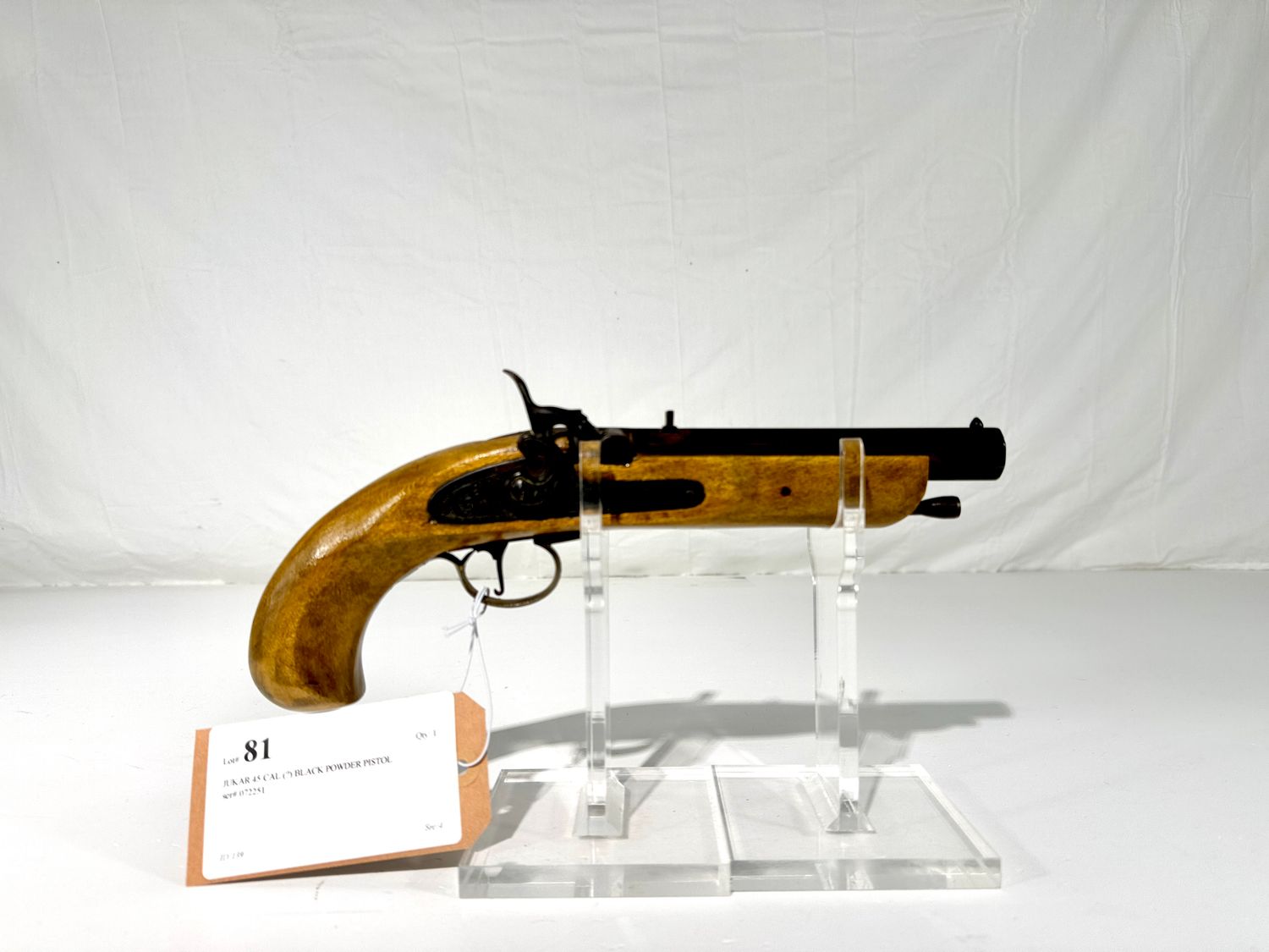 81 JUKAR 45 CAL (?) BLACK POWDER PISTOL