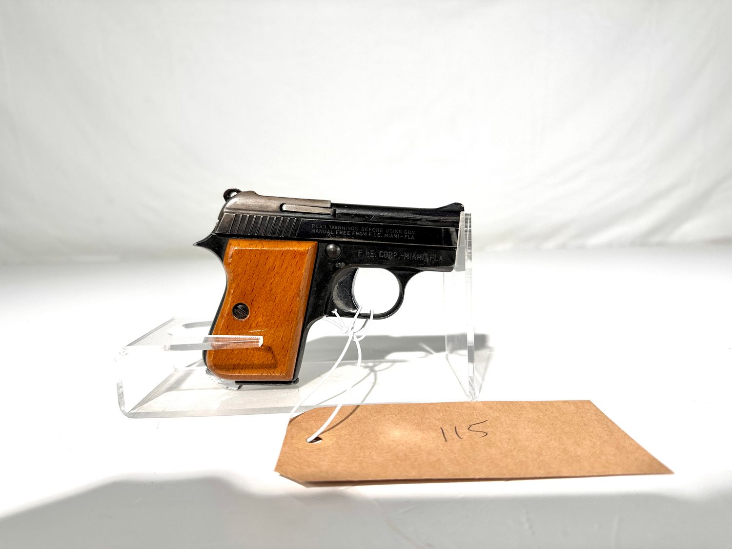 115 FIE TITAN .25 CAL SEMI AUTO PISTOL