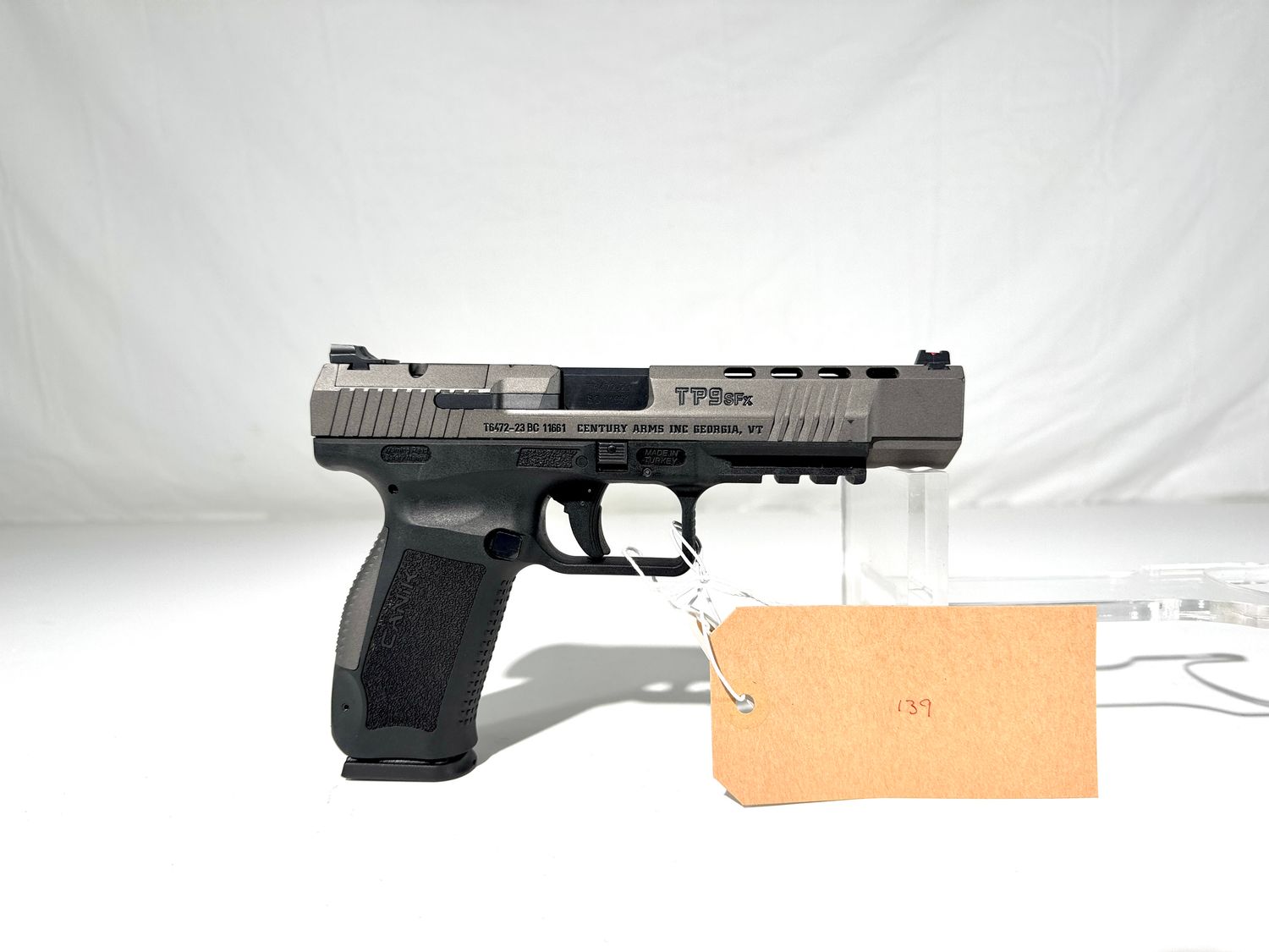 139 CANIK TP9SFX 9MM SEMI AUTO PISTOL