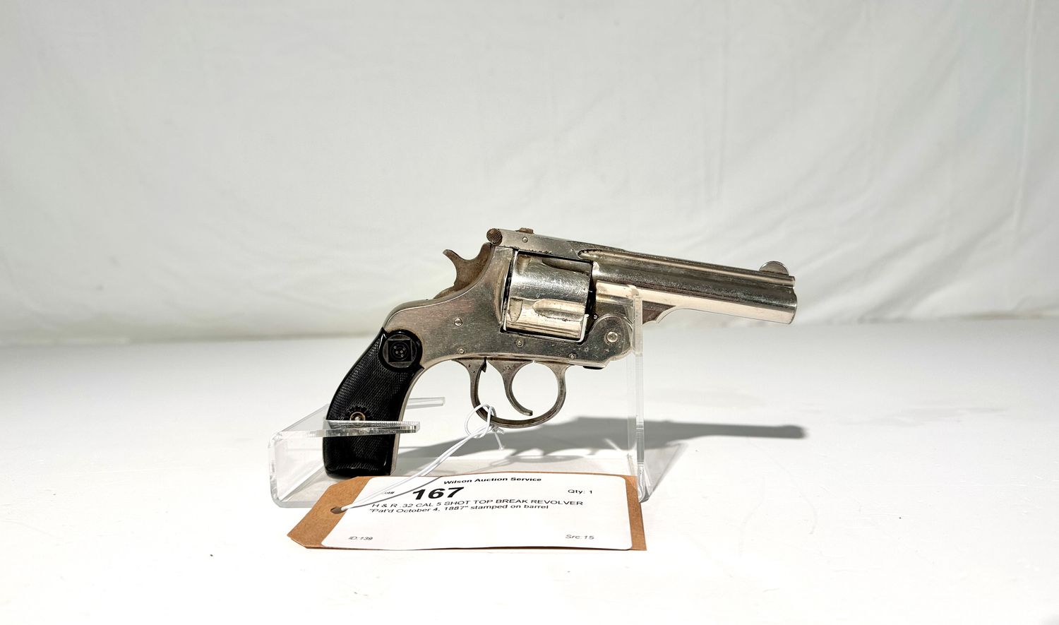 167 H &amp; R .32 CAL 5 SHOT TOP BREAK REVOLVER