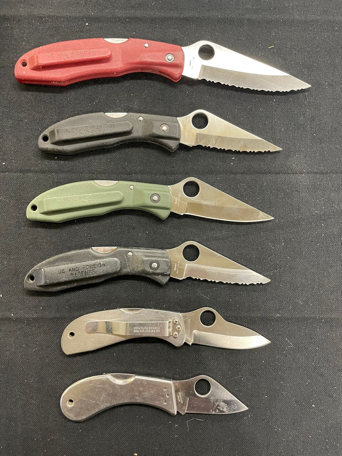 450 6 SPYDERCO KNIVES