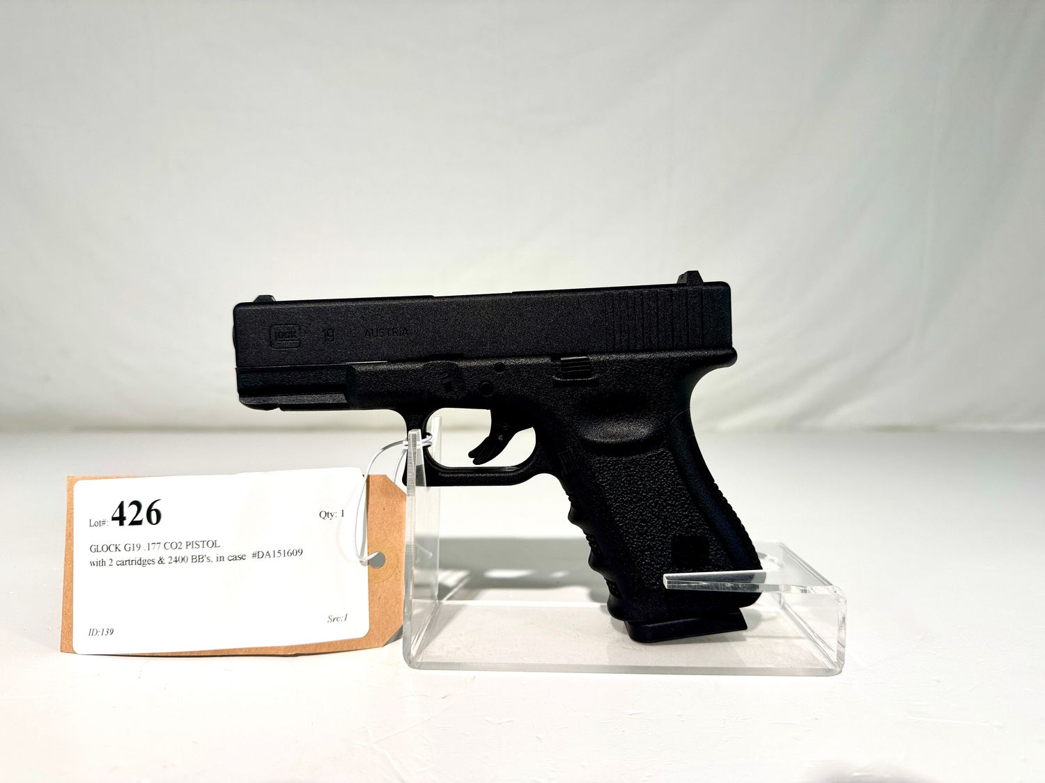 426 GLOCK G19 .177 CO2 PISTOL