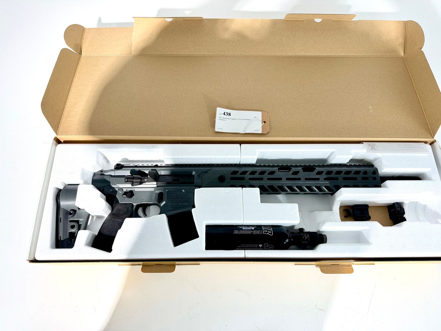 438 SIG SAUER MCX VIRTUS .22 CAL PCP RIFLE