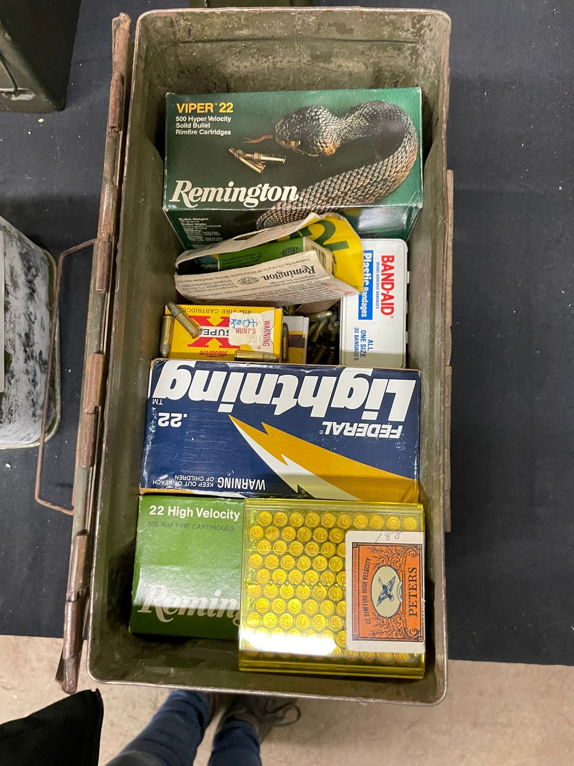 324 ASSORTED 22LR IN AMMO CAN