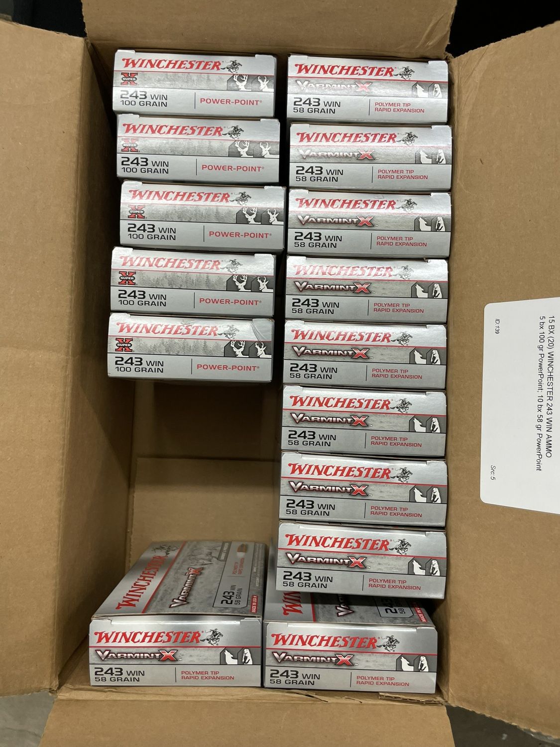 336 15 BX (20) WINCHESTER 243 WIN AMMO