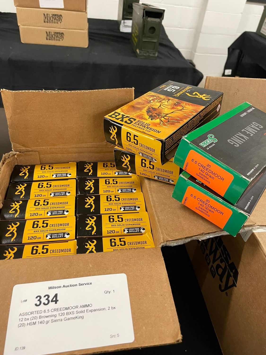 334 ASSORTED 6.5 CREEDMOOR AMMO