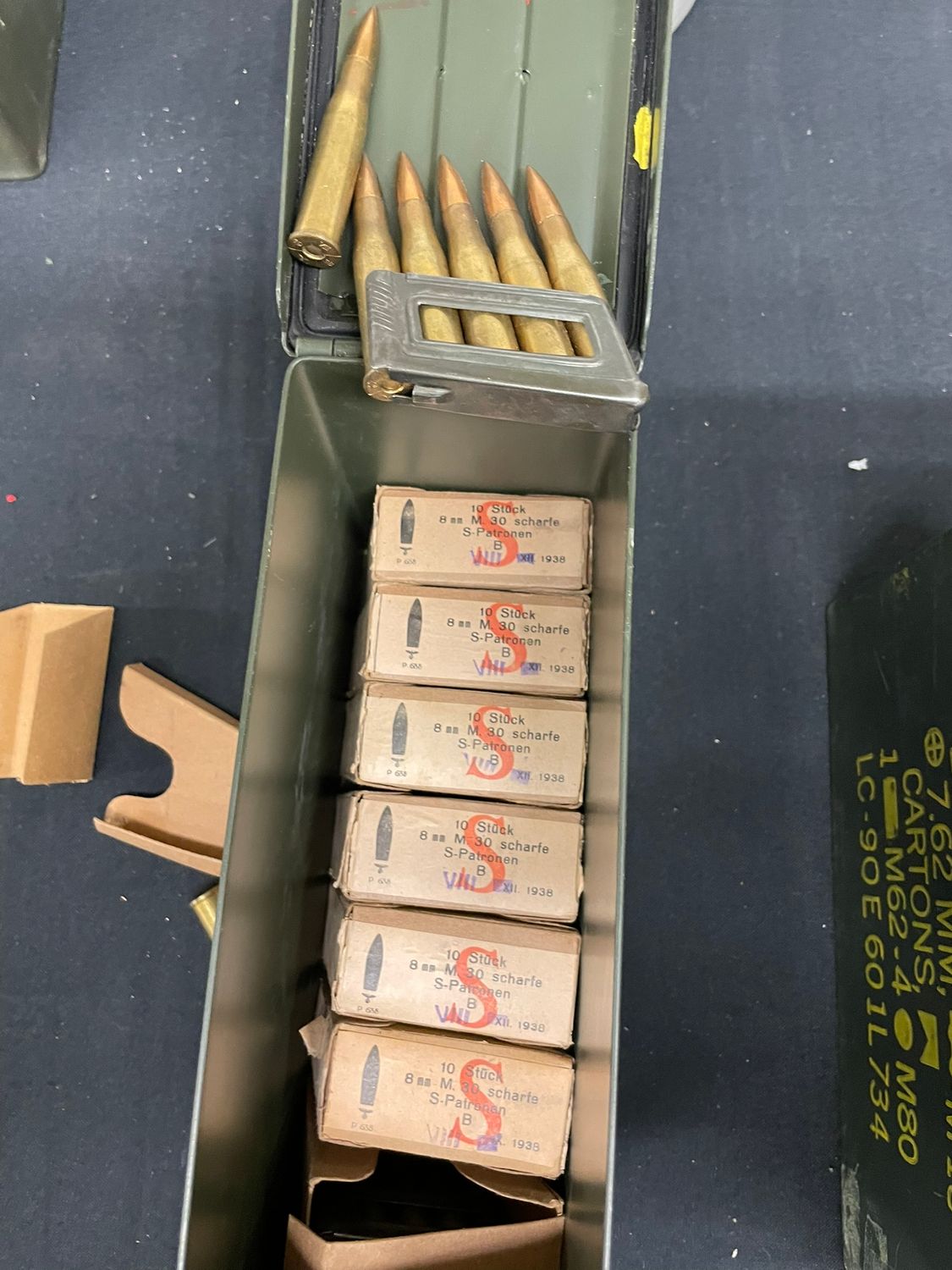 320 STUCK 8MM WWII AMMO W/ GERMAN INSIGNIA