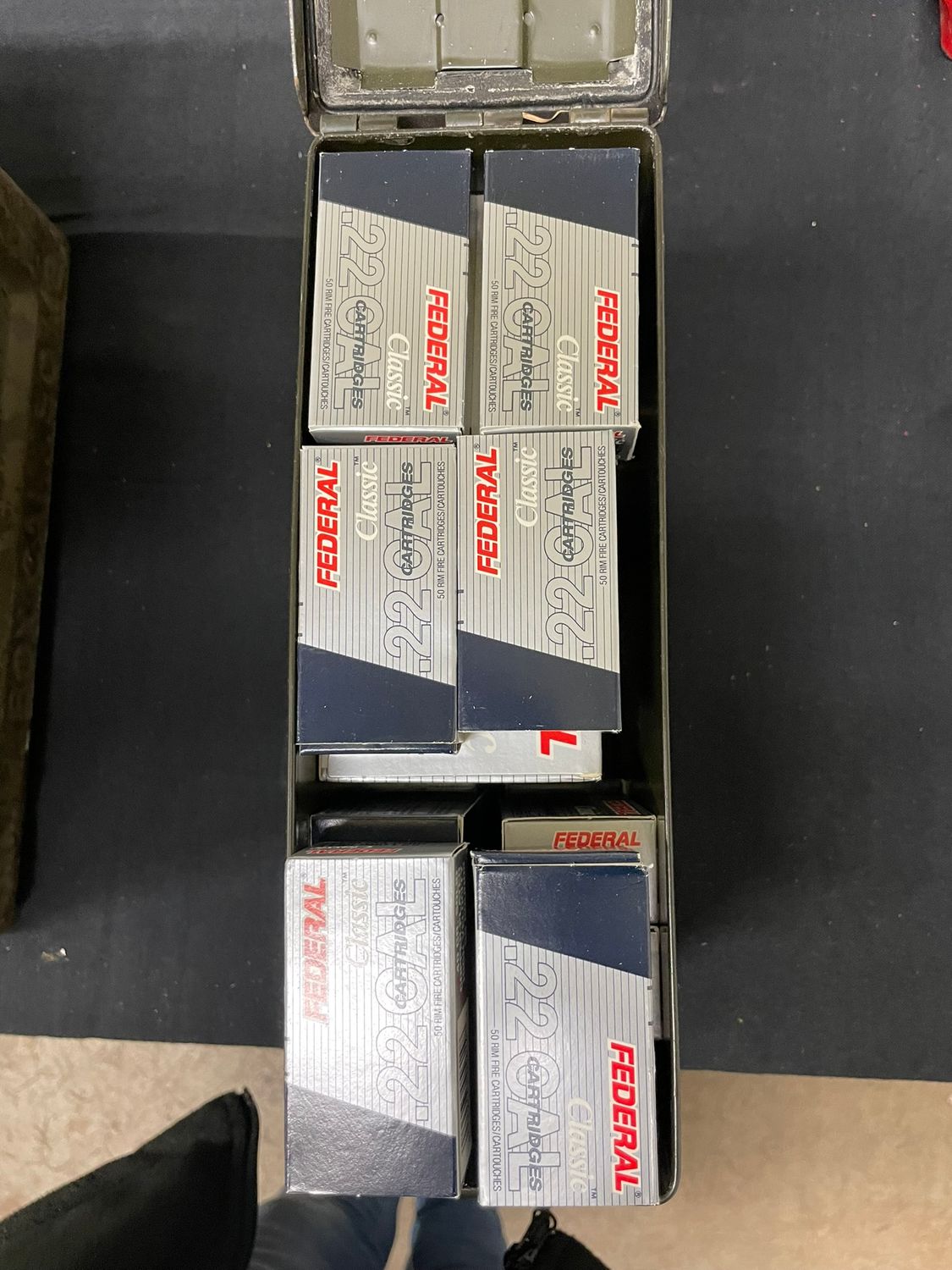 325 FEDERAL CLASSIC 22LR AMMO IN AMMO CAN
