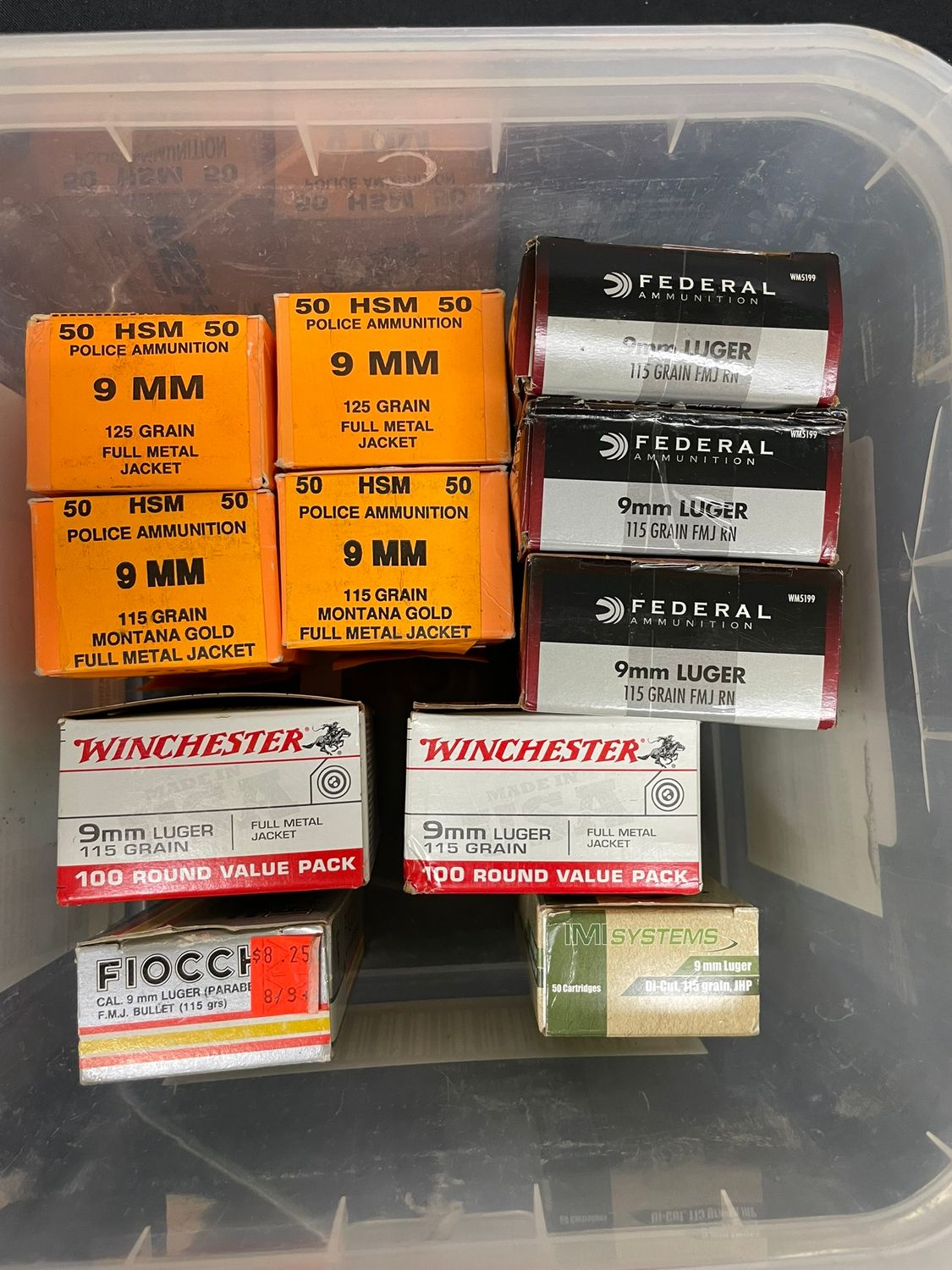 322 ASSORTED 9mm AMMO