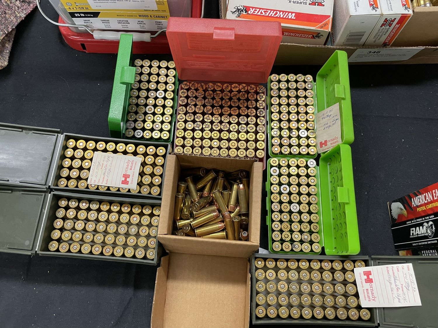 351 APPROX 890 RDS MISCELLANEOUS 44 MAG AMMO