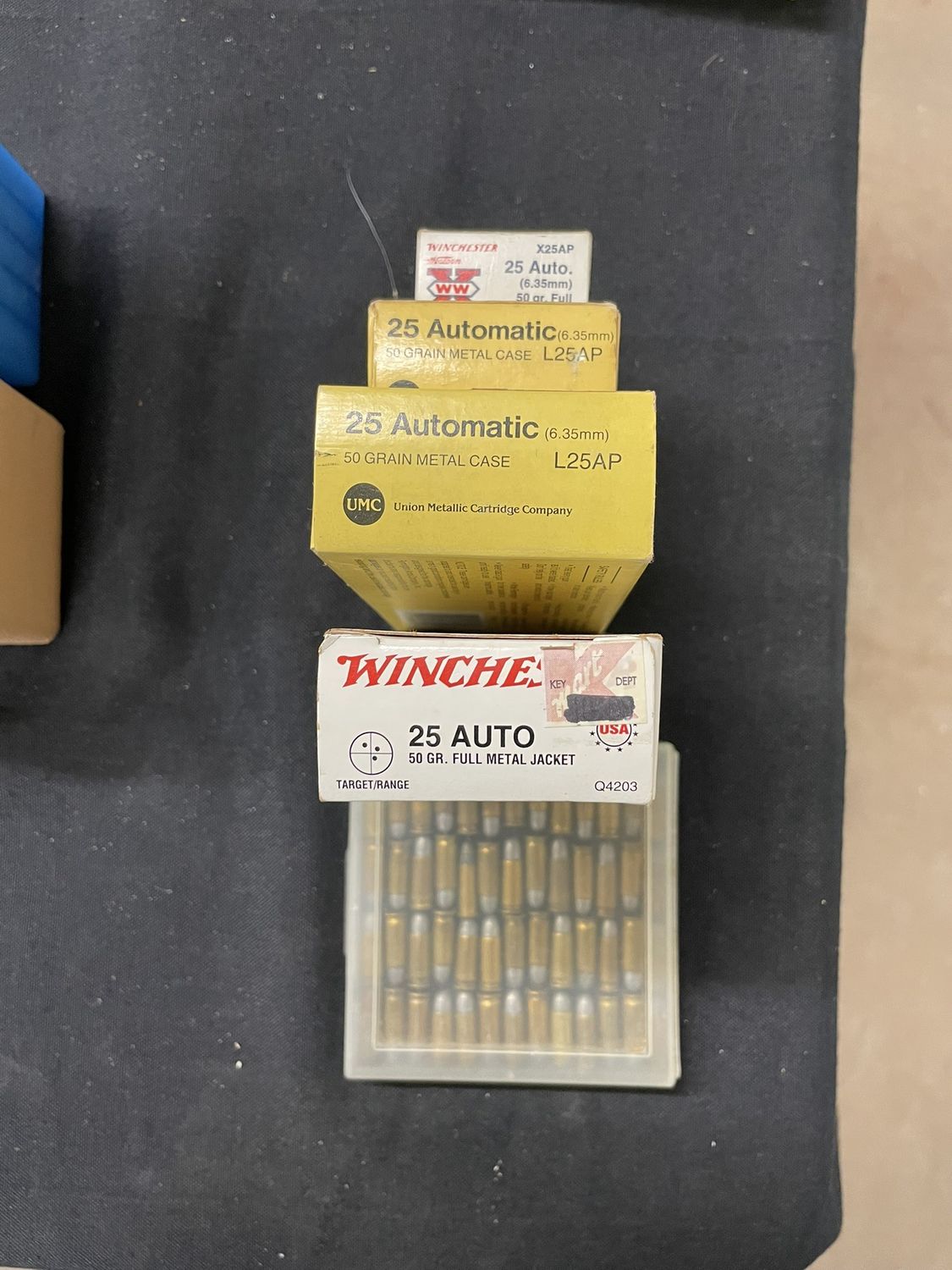 355 293 RDS .25 AUTO AMMO