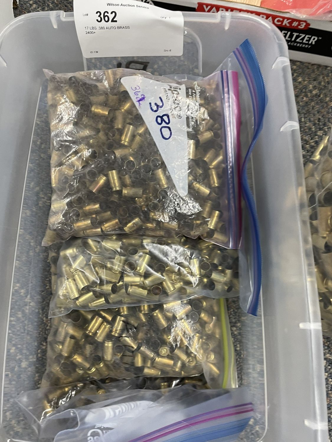 362 17 LBS .380 AUTO BRASS