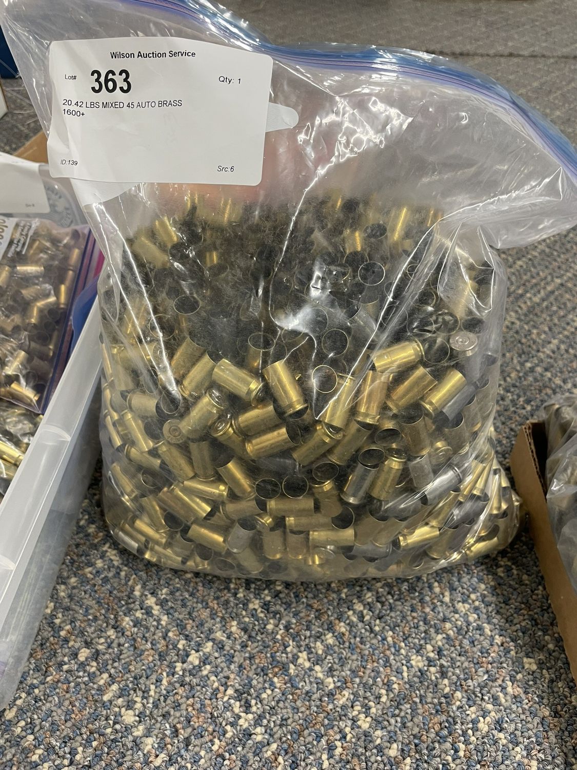 363 20.42 LBS MIXED 45 AUTO BRASS