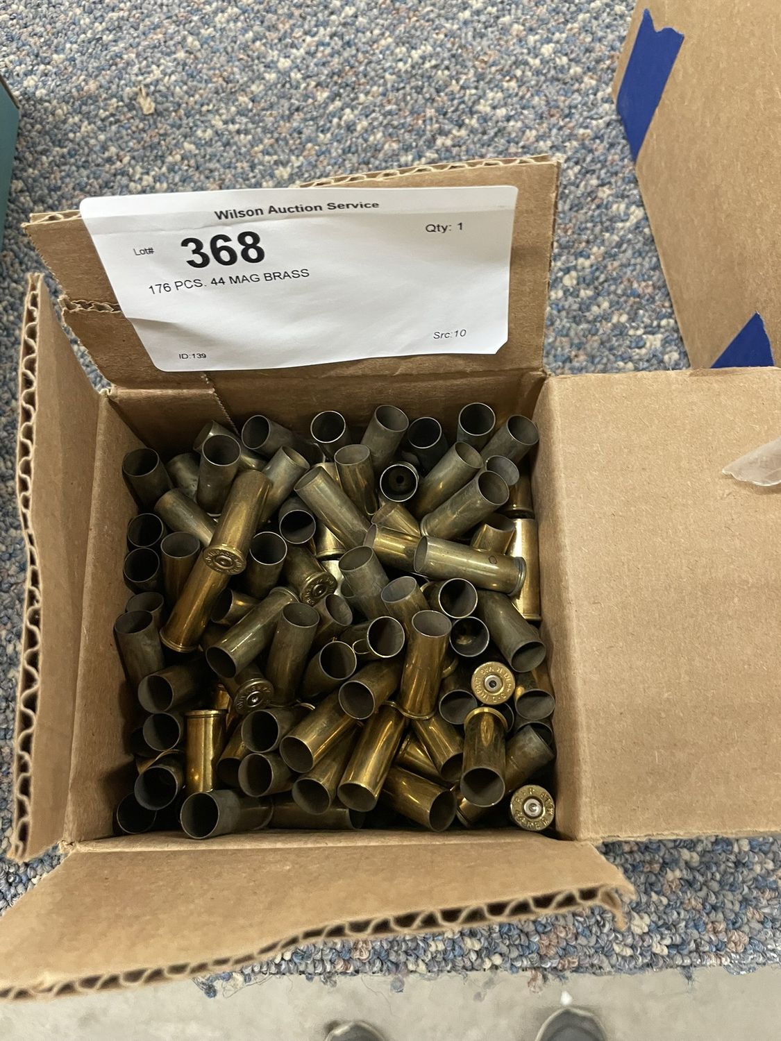 368 176 PCS. 44 MAG BRASS