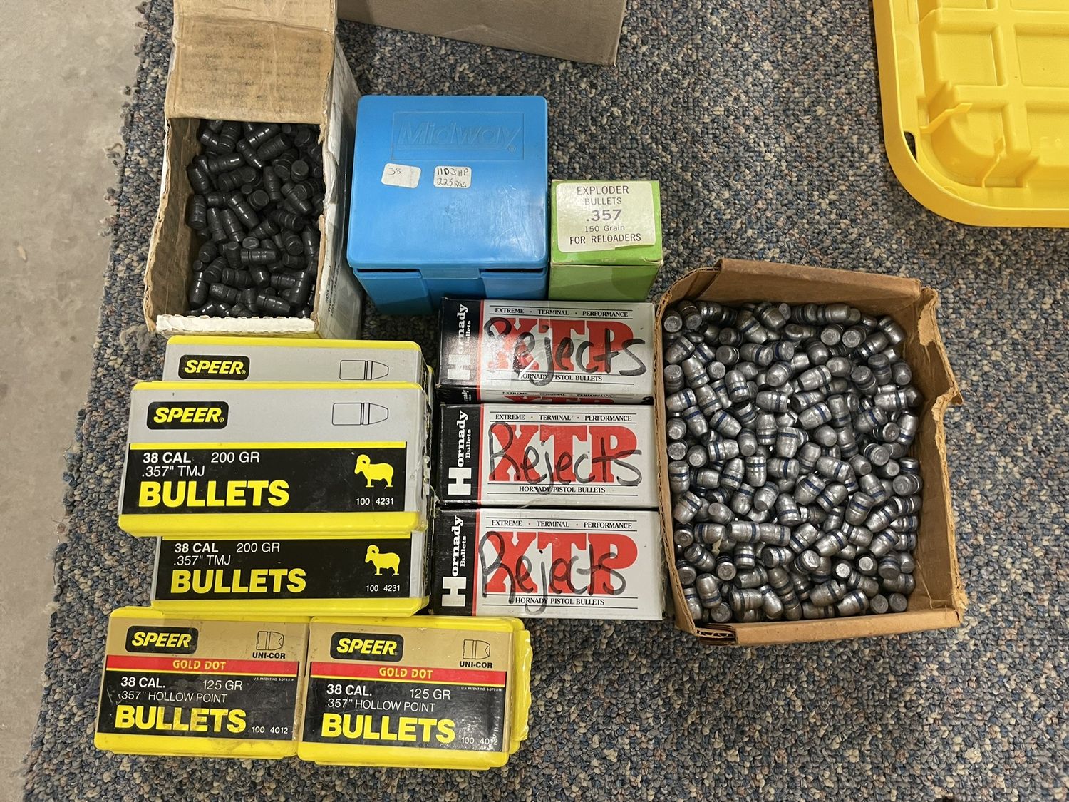 372 APPROX. 1500 .38 CAL BULLETS