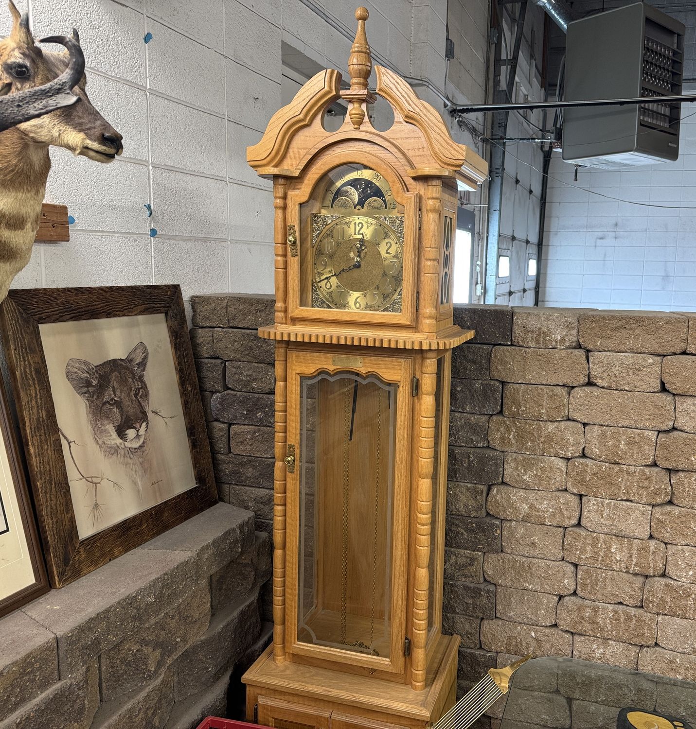 477 HANDCRAFTED GRANDFATHER CLOCK - PICK UP ONLY