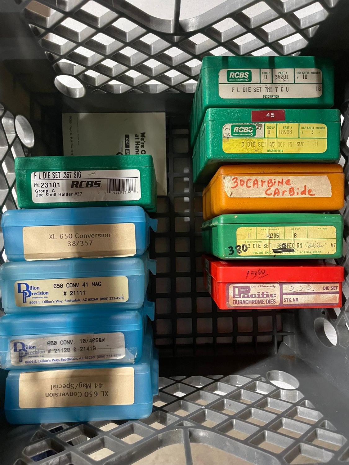 457 ASSORTED DIE SETS