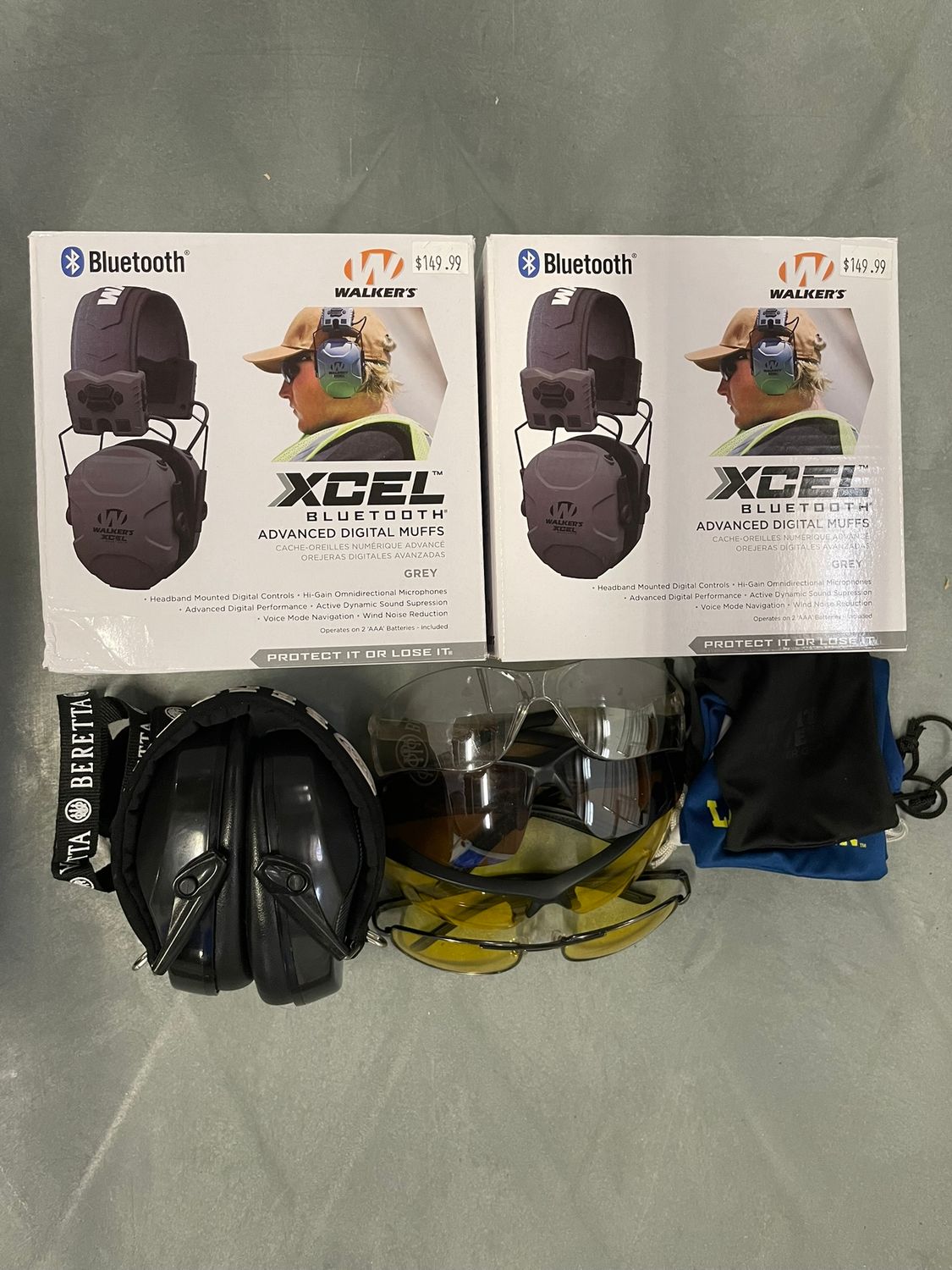 493 2 WALKER&#39;S XCEL BLUETOOTH ADVANCED DIGITAL MUFFS