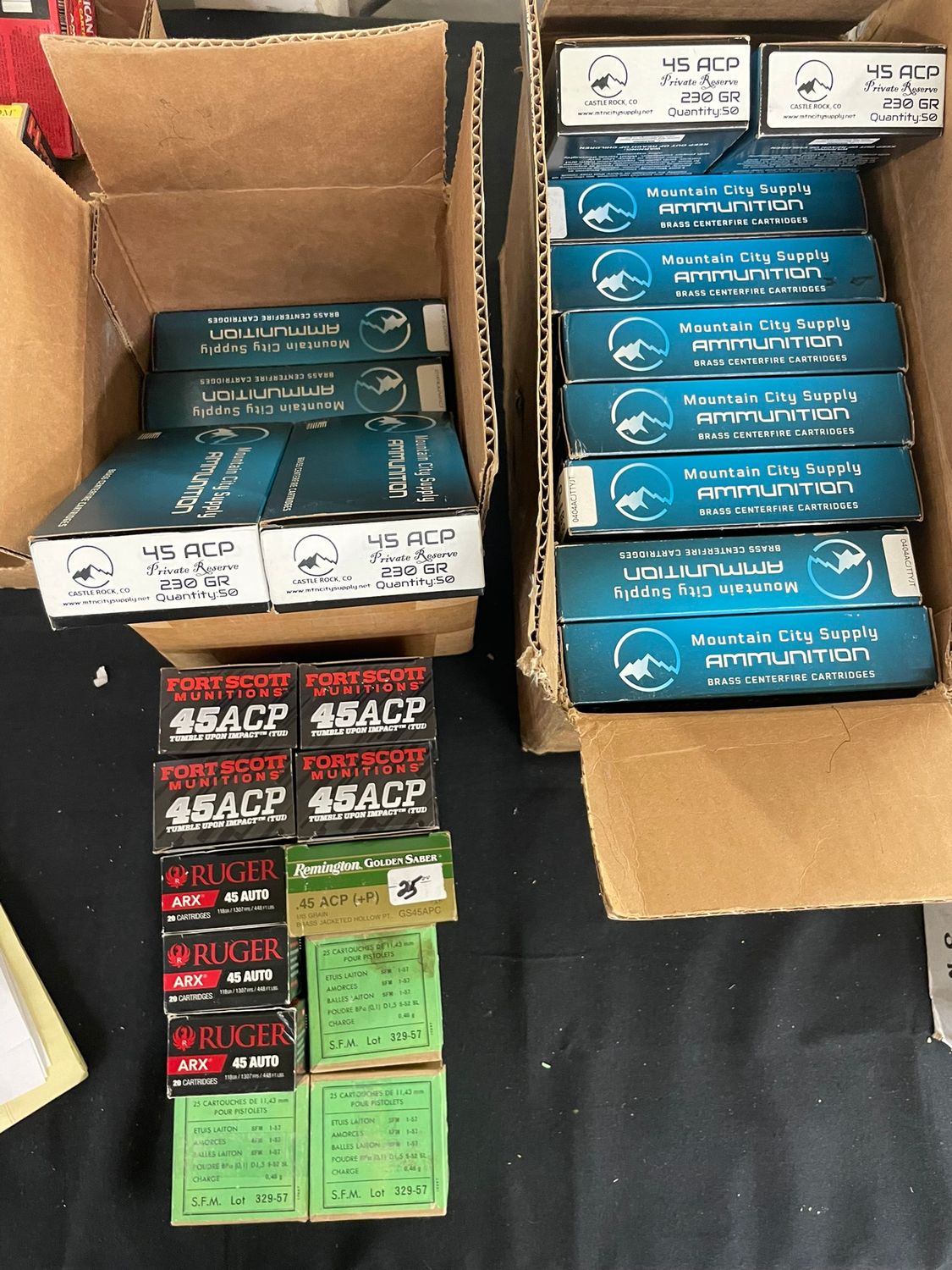 379 ASSORTED 45 ACP AMMO