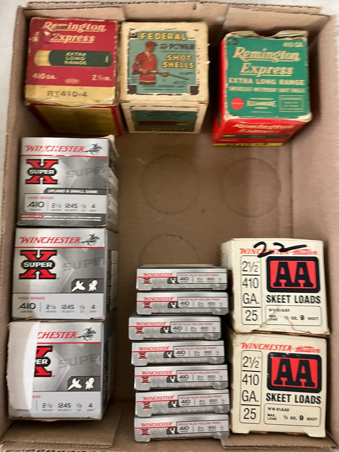 391 ASSORTED 410 GA 2-1/2&quot; SHOTGUN SHELLS