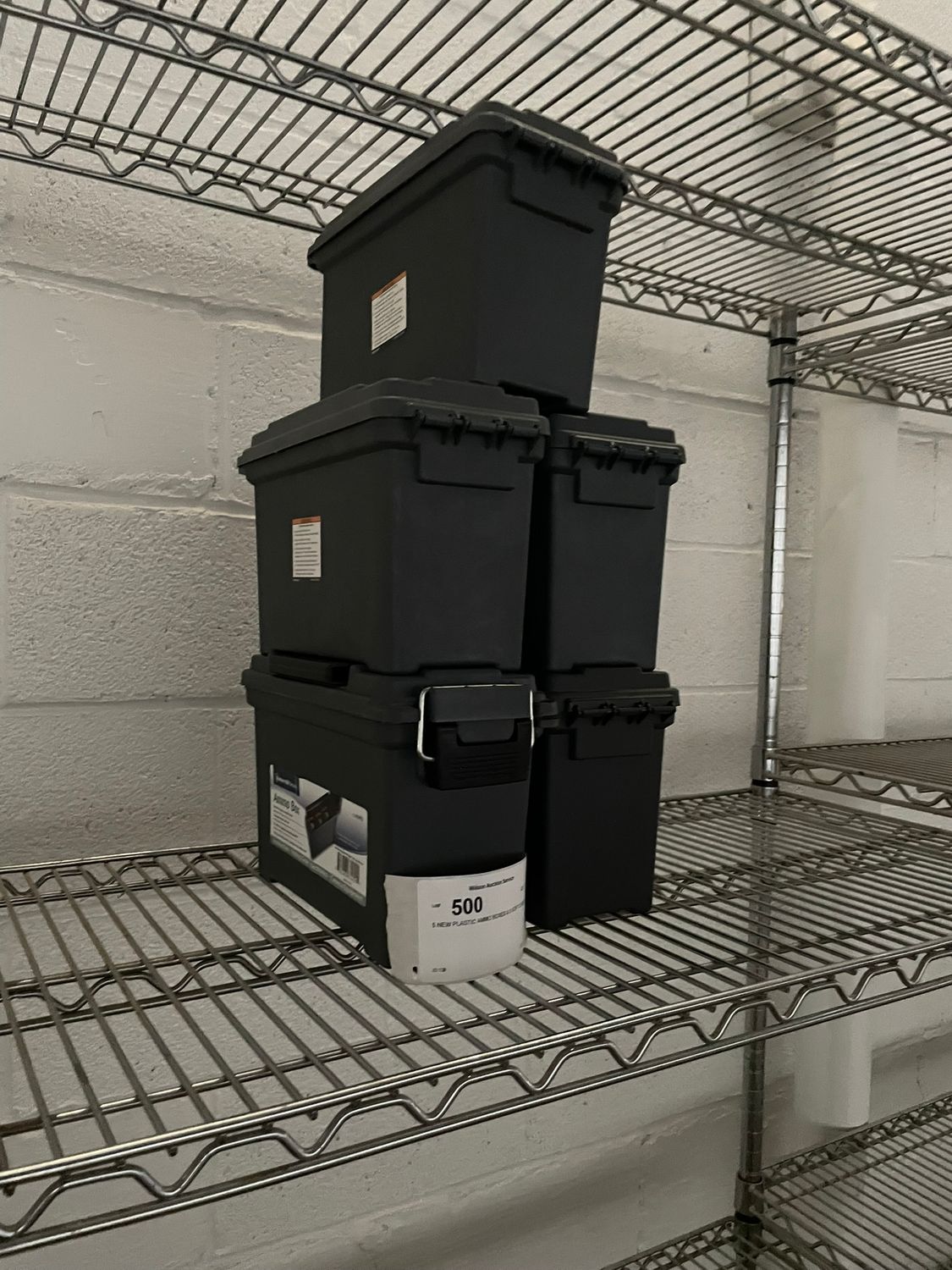 500 5 NEW PLASTIC AMMO BOXES &amp; 8 SOFT CASES