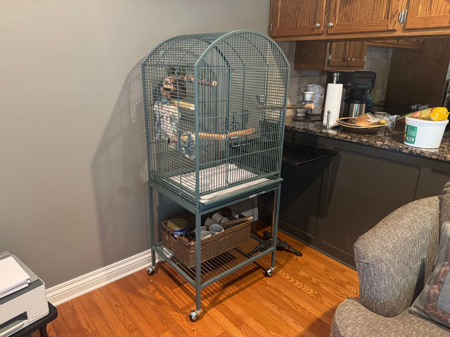 2 LARGE METAL PARROT CAGES