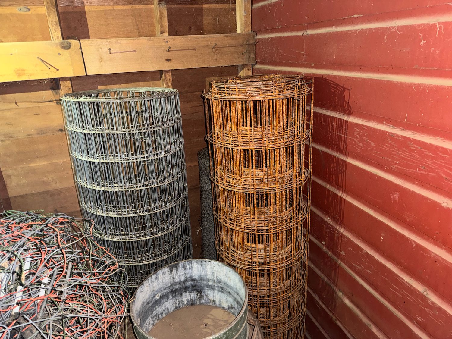 2 ROLLS WOVEN WIRE