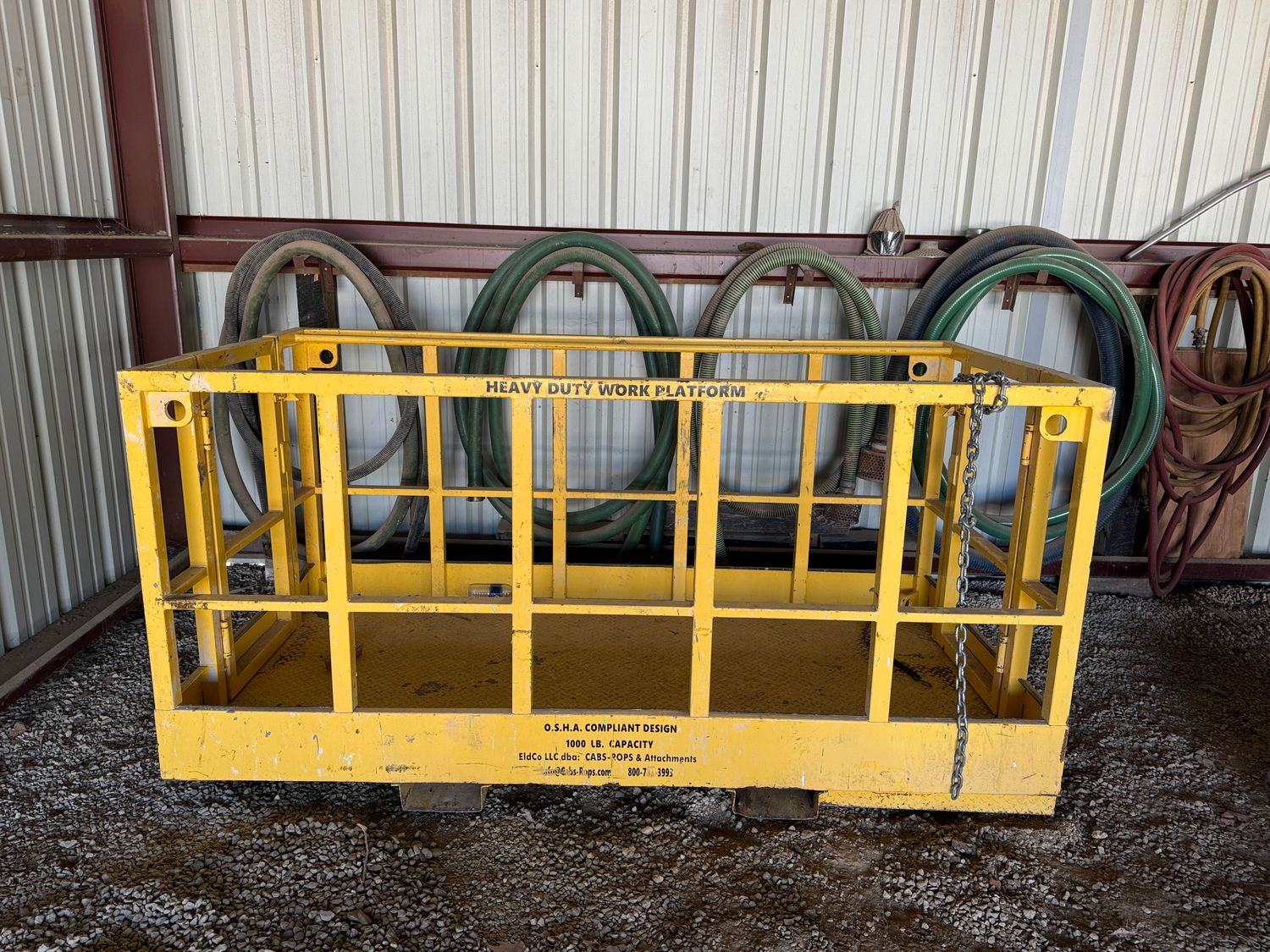 22 6&#39; X 8&#39; HEAVY DUTY SAFETY FORKLIFT WORK PLATFORM